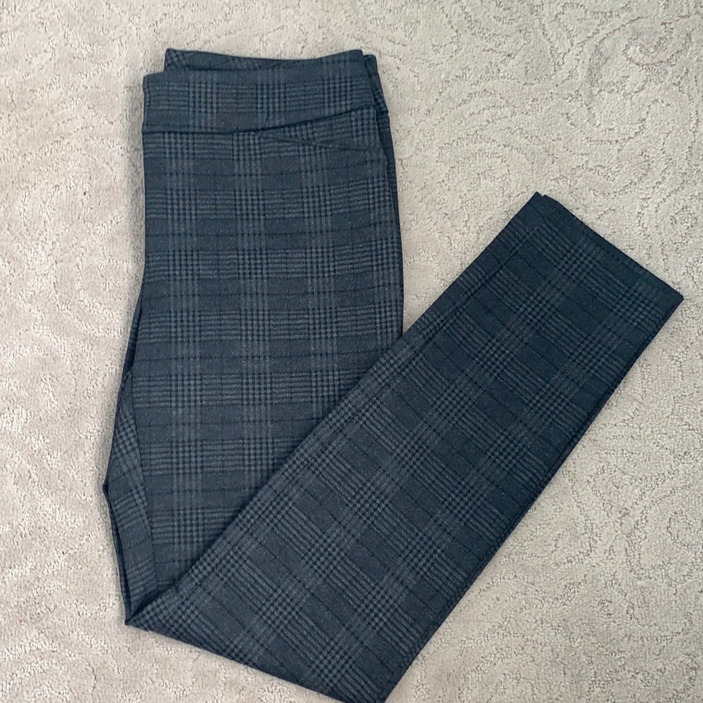 Dalia Womens Plaid Stretch Slacks Dress Pants